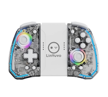 Tay cầm chơi game không dây bán trong suốt LinYuvo KS40