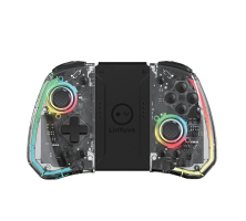 LinYuvo KS40 Không Dây Joy-pad Phong Cách Trong Suốt Với Đèn LED 8 Màu Turbo