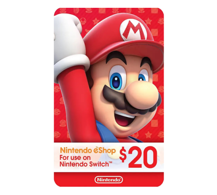Nintendo Switch Eshop US 20$