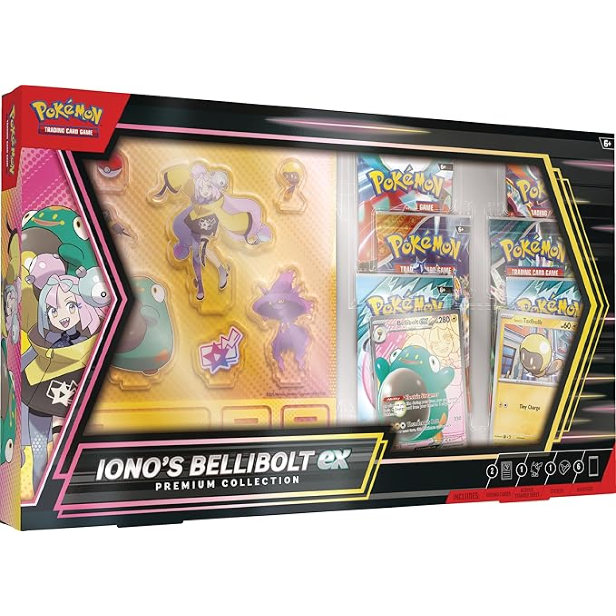 Pokémon TCG: Pokémon TCG: Hộp thẻ bài Iono’s Bellibolt EX - Premium Collection Box