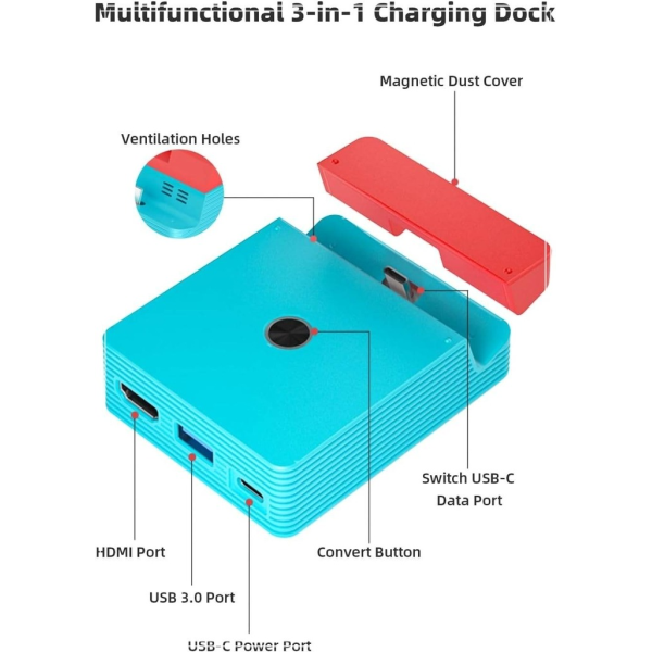 Dock Sạc | xuất màn hình AOLION dành cho Switch 1