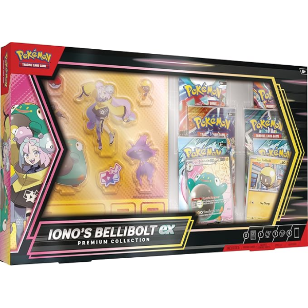 Pokémon TCG: Pokémon TCG: Hộp thẻ bài Iono’s Bellibolt EX - Premium Collection Box
