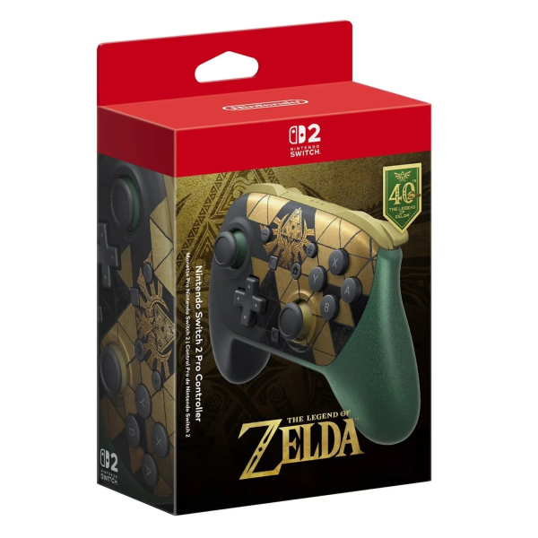 Tay cầm Nintendo Switch 2 Pro Controller phiên bản kỉ niệm 40th The Legend Of Zelda